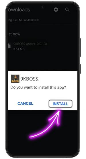 Install 9KBOSS app